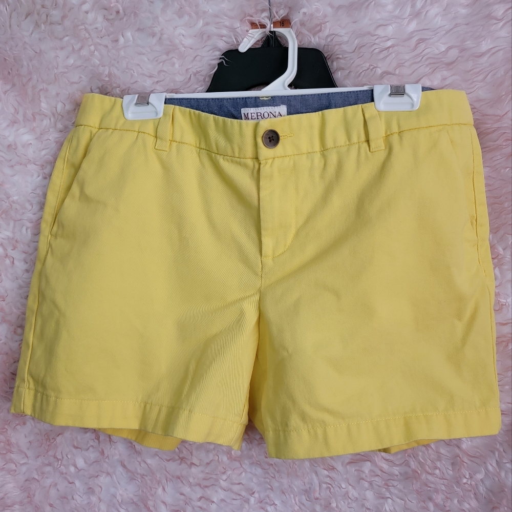 Merona Chino shorts sz 10,4 1/2in inseam yellow